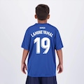 Camisa Barcelona Lamine Yamal 19 Dominant - Infantil AZUL