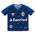 Kit Umbro do Grêmio Oficial 3 2019 Infantil AZUL ESC/BRANCO