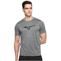 Opção de cor CINZA/PRETO de Camiseta Mizuno Treino Run Spark - Masculina