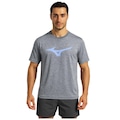 Camiseta Mizuno Treino Run Spark - Masculina CINZA ESC/AZUL