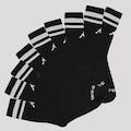 Kit Meias Kappa com 9 Pares Sport Cano Alto Adulto PRETO