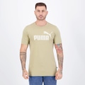 Camiseta Puma Ess Big Logo Masculina BEGE