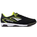 Chuteira Futsal Max 300 Y-1 Velvet - Penalty PRETO/AMARELO