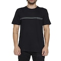Camiseta Quiksilver Speed Stripe - Masculina PRETO