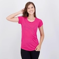 Camiseta Puma Performance Heather Cat Logo Feminina ROSA
