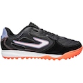 Chuteira Society Topper Letra Iv - Adulto PRETO/CORAL