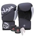 Kit Boxe Muay Thai Naja Extreme - Adulto PRETO/PRATA