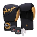 Kit Boxe Muay Thai Naja Extreme - Adulto PRETO/AMARELO