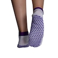 Meia Pilates Acte F3-Brx - Feminina BRANCO/ROXO