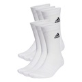 Kit Meias adidas Cushioned Sportswear Crew com 6 Pares - Adulto BRANCO