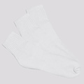 Kit Meias Selene 3 Pares Cano Curto Adulto BRANCO