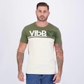 Camiseta Vibe Casual Masculina BEGE