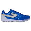 Chuteira Society Topper Maestro Club V - Adulto AZUL/BRANCO