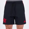 Bermuda Adidas Flamengo Dna 2025 - Masculina PRETO
