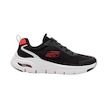 Tênis Skechers Arch Fit - Masculino PRETO/VERMELHO