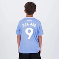 Camisa Manchester City Haaland 9 Citizens Infantil Azul AZUL