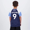 Camisa Manchester City Haaland 9 Irwell Infantil Marinho AZUL ESCURO