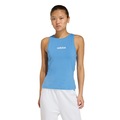Camiseta Regata adidas Algodão Essentials Linear Slim - Feminina AZUL