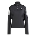 Jaqueta Meio Zíper adidas Own The Run - Feminino PRETO