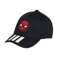 Boné Aba Curva adidas X Marvel Homem-Aranha - Snapback - Infantil PRETO