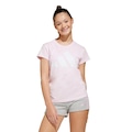 Camiseta adidas Essentials - Infantil ROSA CLA/BRANCO