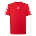 Camiseta adidas Essentials Infantil VERMELHO/BRANCO