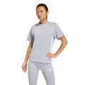 Camiseta adidas Essentials Três Listras - Feminina CINZA