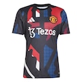 Camisa Pré-Jogo Manchester United 24/25 adidas - Masculina PRETO