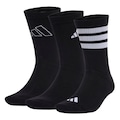 Meias adidas Logo 3 Pares - Unissex PRETO