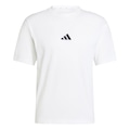Camiseta adidas Malha Simples Essentials Small Logo - Masculina BRANCO