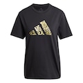 Camiseta Estampada Tech Metallic adidas - Feminina PRETO
