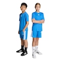 Conjunto Camiseta adidas Train Essentials Três Listras Infantil AZUL