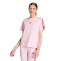 Camiseta adidas Essentials Três Listras - Feminina ROSA