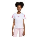 Camiseta adidas Essentials Infantil BRANCO/ROSA