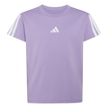 Camiseta adidas Essentials Infantil ROXO/BRANCO