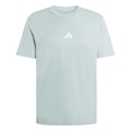 Camiseta adidas Malha Simples Essentials Small Logo - Masculina VERDE CLARO