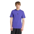 Camiseta adidas Malha Simples Essentials Small Logo - Masculina ROXO/PRETO