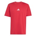 Camiseta adidas Malha Simples Essentials Small Logo - Masculina ROXO/VINHO