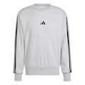 Blusão de Moletinho adidas Essentials Três Listras - Masculino CINZA