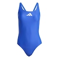 Maiô adidas 3 Bars Logo - Feminina AZUL