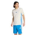 Camiseta adidas Malha Simples Essentials Três Listras - Masculina BRANCO