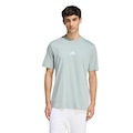 Camiseta adidas Malha Simples Essentials Três Listras - Masculina VERDE CLARO