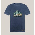 Camiseta Wss Estonada Algodão Prime Mountain Summit - Masculina AZUL
