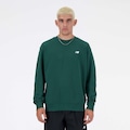 Blusão sem Capuz New Balance Small Logo - Masculino VERDE