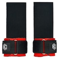Luva Extreme Thick Strap NC - 1 Par PRETO/VERMELHO