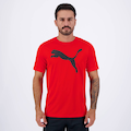 Camiseta Puma Active Big Logo - Masculina VERMELHO