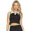 Regata Cropped Run More Match Point Feminina PRETO