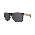Óculos de Sol Unissex HB Ozzie Matte Black Wood PRETO