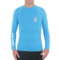 Camisa Lycra Volcom Manga Longa Lido Solid SM25 - Masculina AZUL