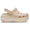 Sandália crocs classic mega crush clog shitake - Feminino MARROM CLARO